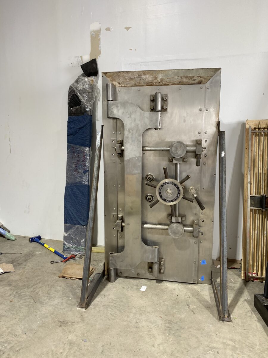 mosler crane hinge bank vault door for sale